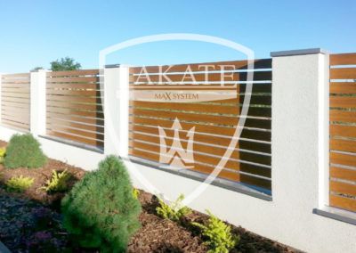 Nowoczesne ogrodzenie aluminiowe zamontowane pod Warszawą