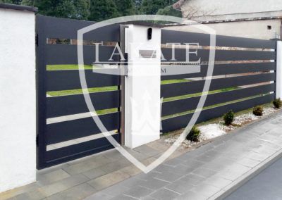 Nowoczesne ogrodzenie na Śląsku Alu Fence Premium anthracite