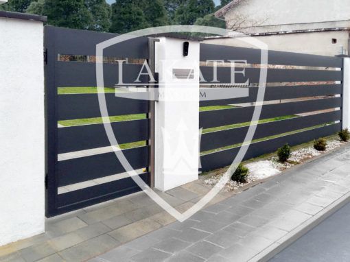 Nowoczesne ogrodzenie na Śląsku Alu Fence Premium anthracite